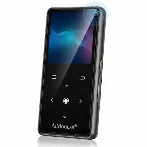 aimoonsa 128GB MP3 Player with Bluetooth 5.2, built-in HD speaker and HiFi sound quality