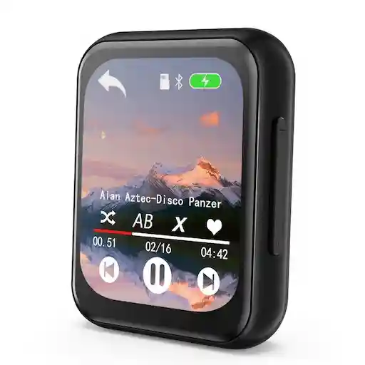 aimoonsa 128GB MP3 Player Bluetooth 5.3 with 2.0-inch full touch screen and HiFi sound